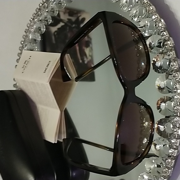 Coach Dark Tortoise Shades horse carriage gold - Picture 2 of 9